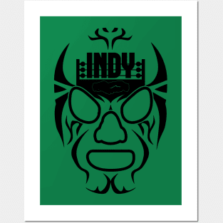 Indy Lucha (black mask) Posters and Art